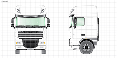 Euro 3 5 Cab Grid Drawings